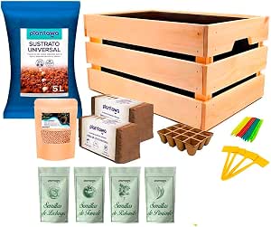 PLANTAWA Kit de Cultivo, Huerto Urbano para Plantar en Casa
