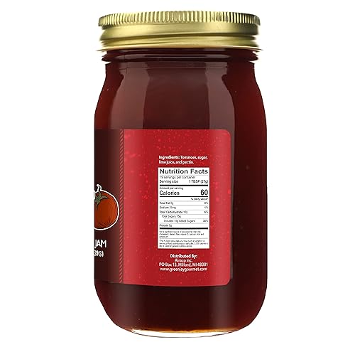 Miniatura 2 de Green Jay Gourmet Mermelada de tomate - Alternativa al ketchup de tomate - Gelatina de tomate premium - Crema de tomate dulce y salada y conservas