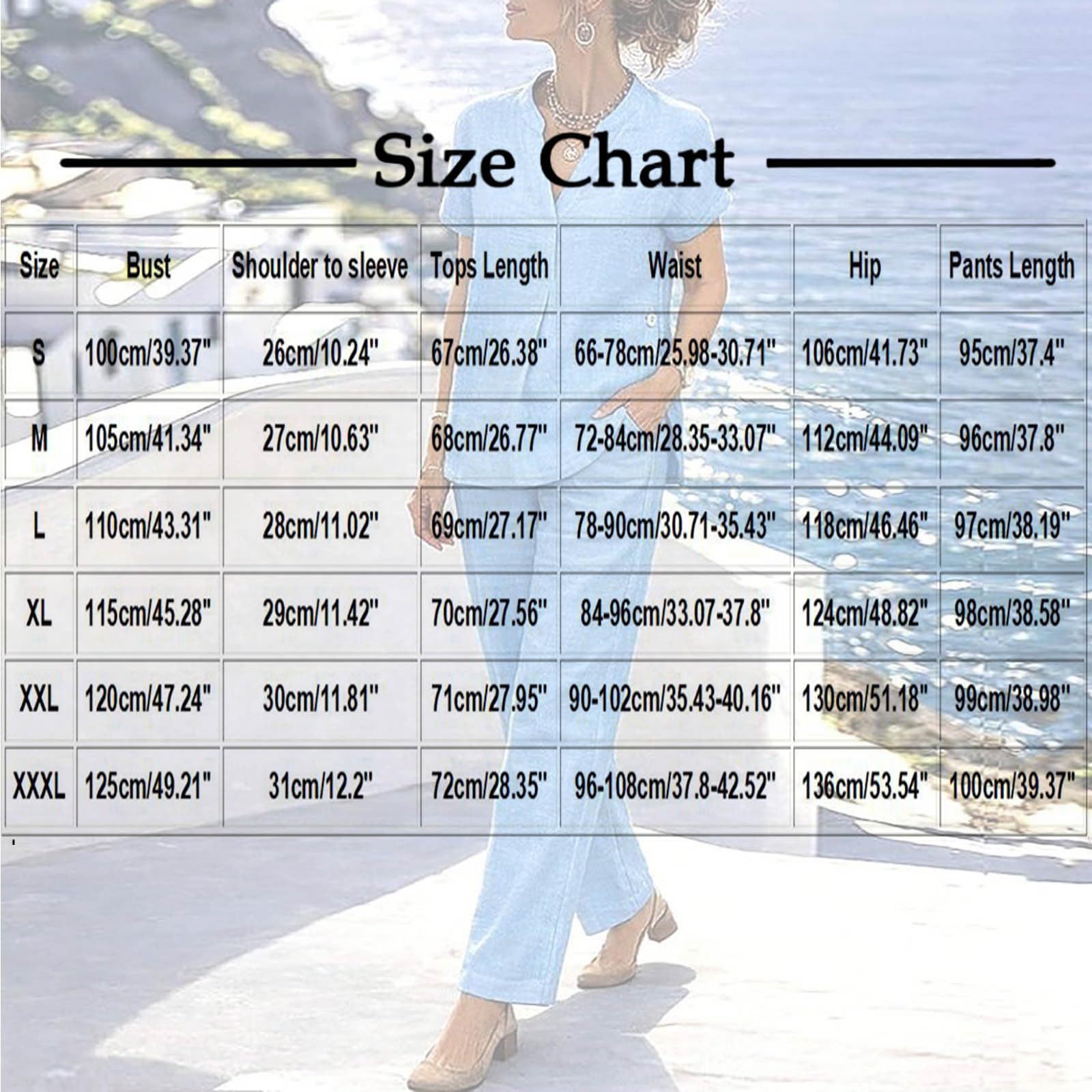 Damen Leinen Hosenanzug Sommer Atmungsaktive Leinen Bluse und Lange Weite Hose, Linen Set Hausanzug Kuschelig 2 Teiler Einfarbig Sport Outfit Lounge Set Hosenanzug Elegant 2 Teilig Große Größen
