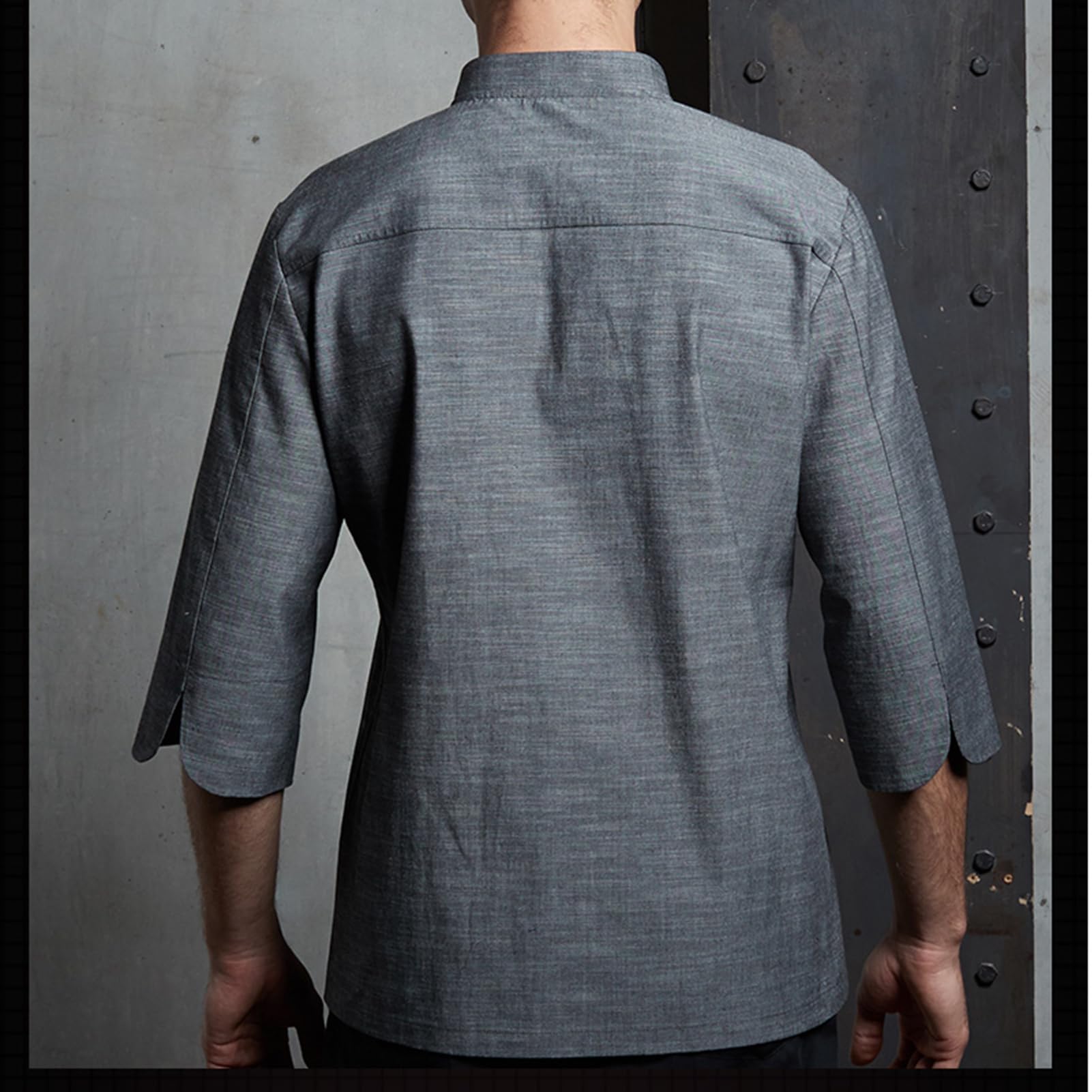 Manteau De Chef Personnalisé à Manches Courtes Veste De Chef De Service