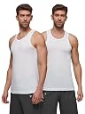 XYXX Men's Ace Premium Cotton Modal Round Neck Vest Pack of 2 (White;White; M) gallery image