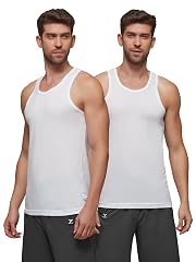 XYXX Men's Ace Premium Cotton Modal Round Neck Vest Pack of 2 (White;White; XL)