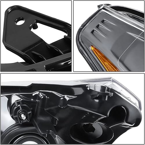 Miniatura 4 de DNA MOTORING HL-OH-FF08-SM-CL1 - Par de faros delanteros de lente ahumada con carcasa cromada compatible con Ford Focus SedanCoupe 08-11