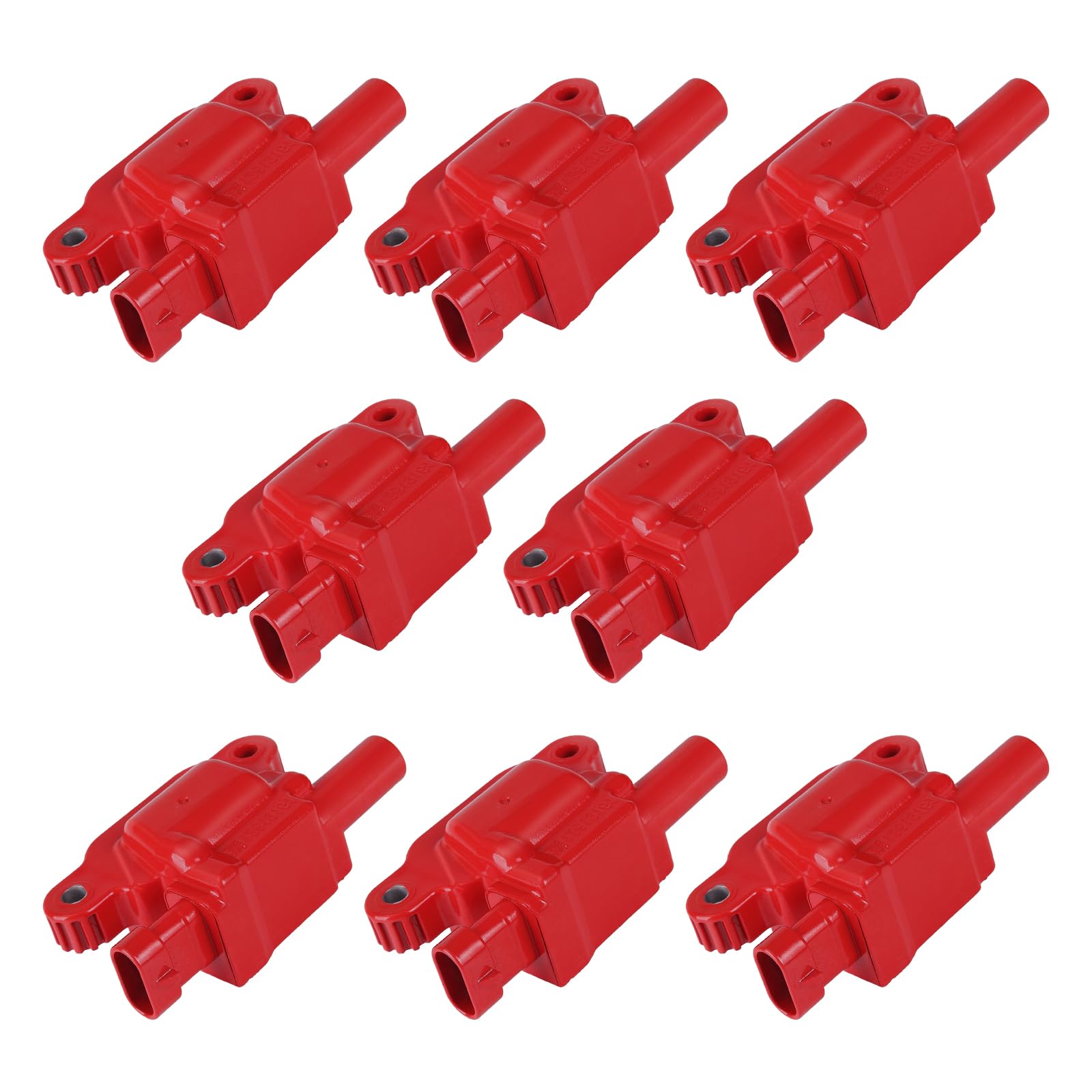 Ignition Coil Pack UF413 Replacement for Cadillac Chevy GMC Pontiac Grand Prix Tahoe Yukon Silverado Impala Trailblazer Avalanche 5.3L 6.0L Set of 8 Red