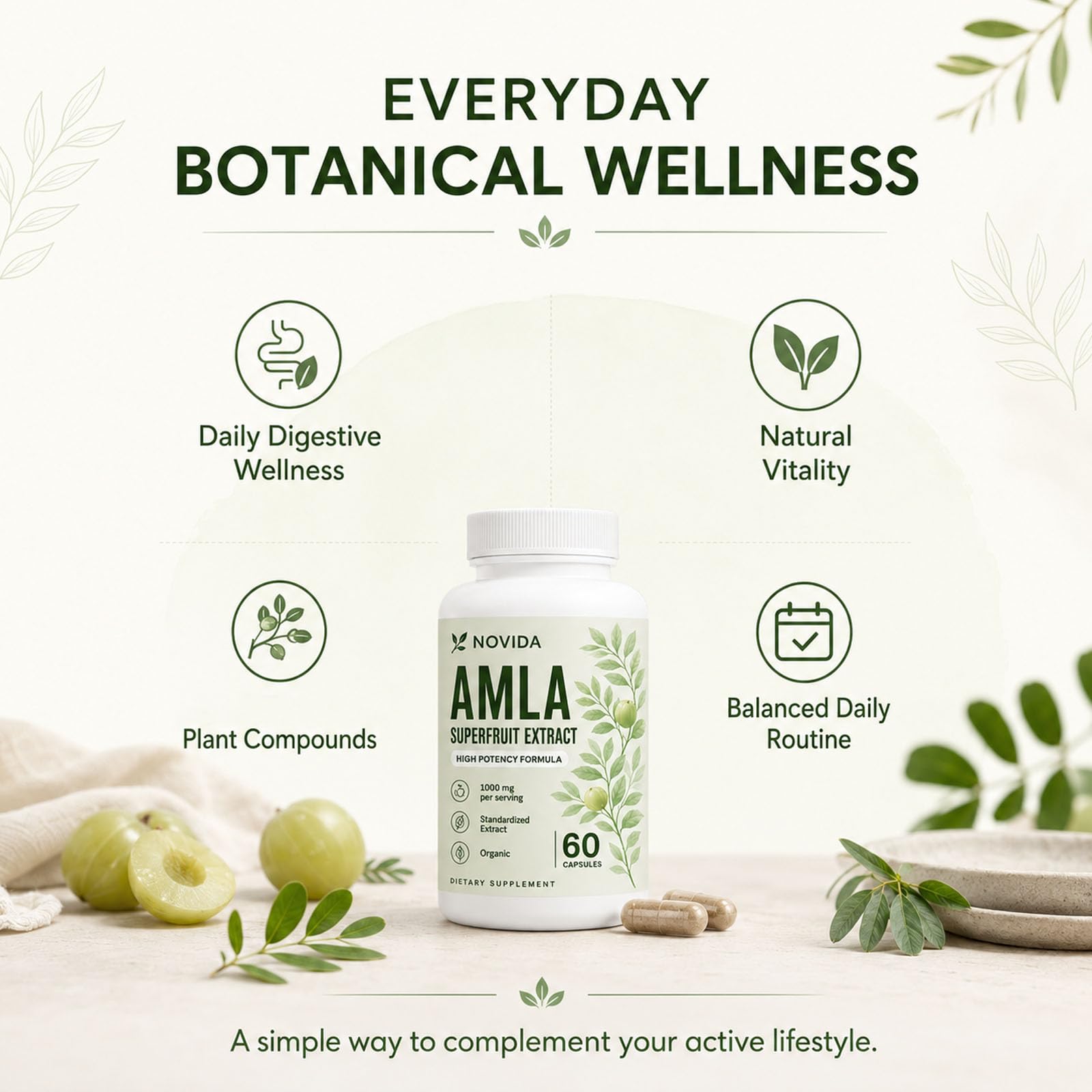 Novida Amla Capsules, Organic Amla Extract Supplement — Amazon image 5