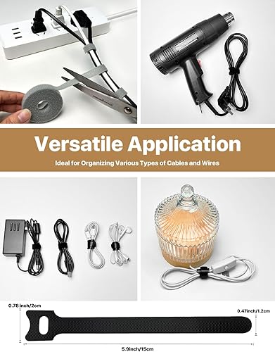 Miniatura 6 de Paquete de 8 clips magnéticos para cables, soporte de cable de alta calidad para mesita de noche, organizador de cables para escritorio, paquete de