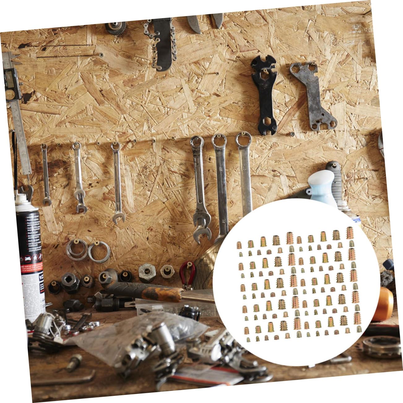 460pcs Socket Nut Threaded Inserts for Wood Furniture and Wear-Resistant Easy to Install Self-Tapping Design for Various Applications