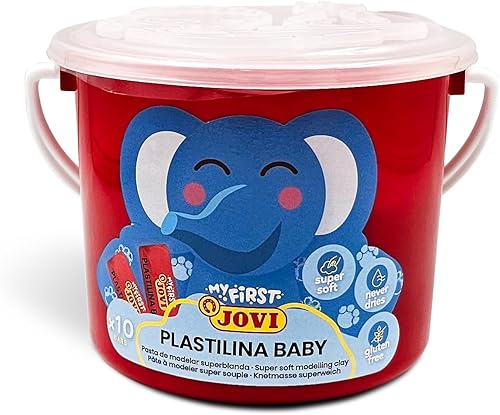 Miniatura 6 de My First PLASTILINA Baby 4 Cubos escolares 40 barras 1.34 oz Arcilla para modelar súper suave colores surtidos (10 unidades x 4 colores), súper