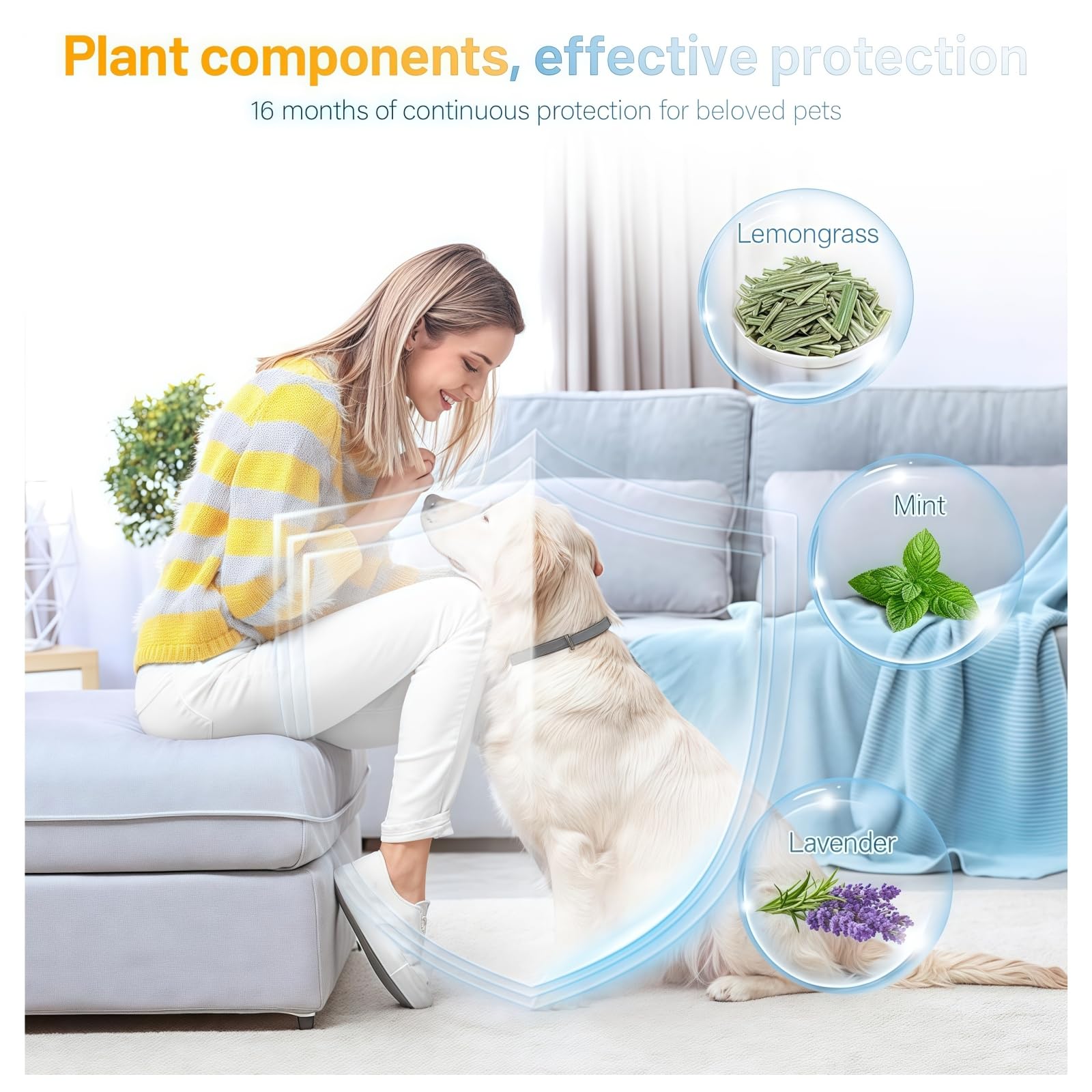 2PCS Col/lar Dog,Repellent Adjustable Dog Col/lars,Dogs Fle-a and Ti-ck Treatment,Antibarking Col/lars for Dogs,8-Month Long-Lasting Protection,Waterproof and Durable,Safety & Comfort,Quality Material - Image 2