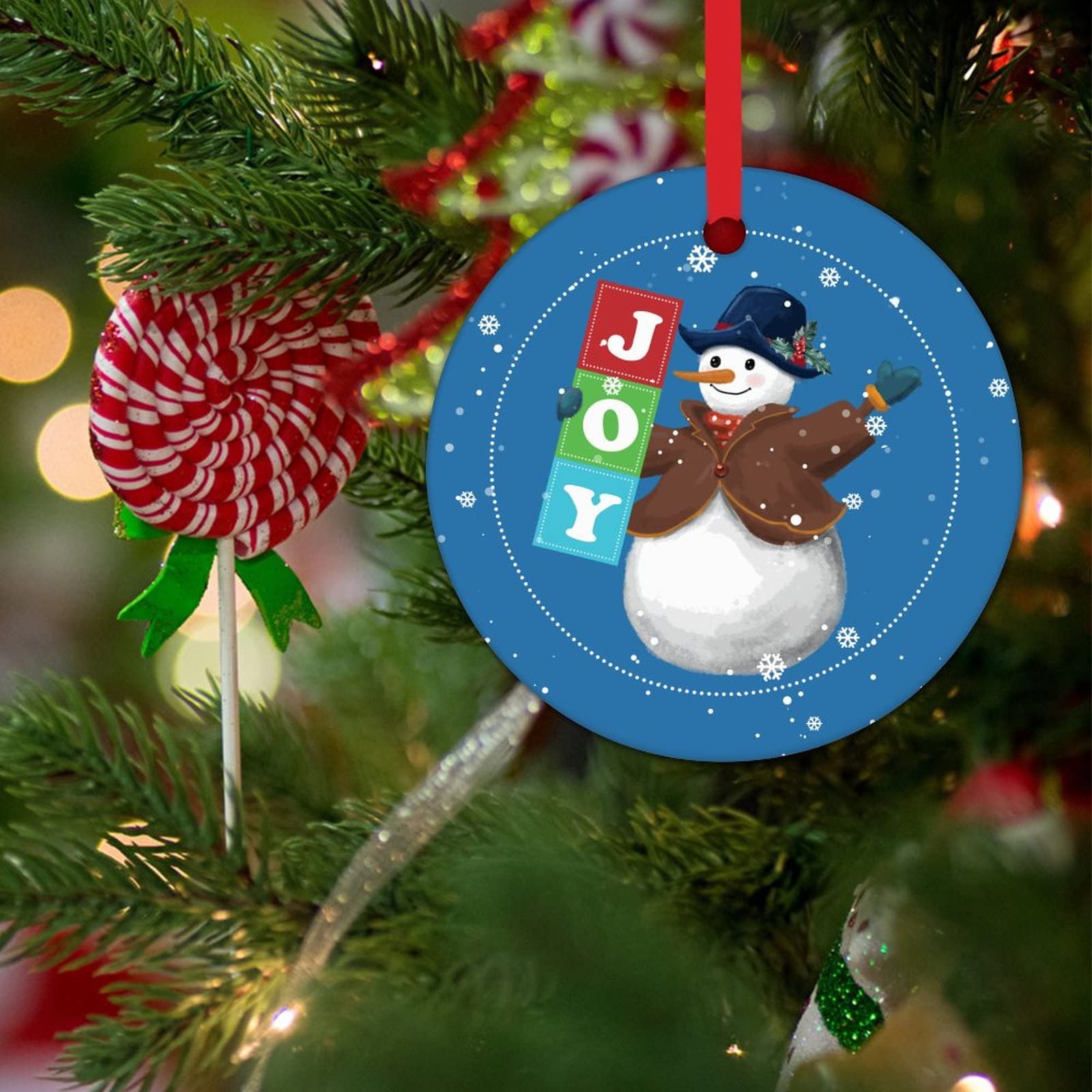 BBTO 43 Pezzi Ornamenti in Miniatura di Natale Pupazzo di Neve