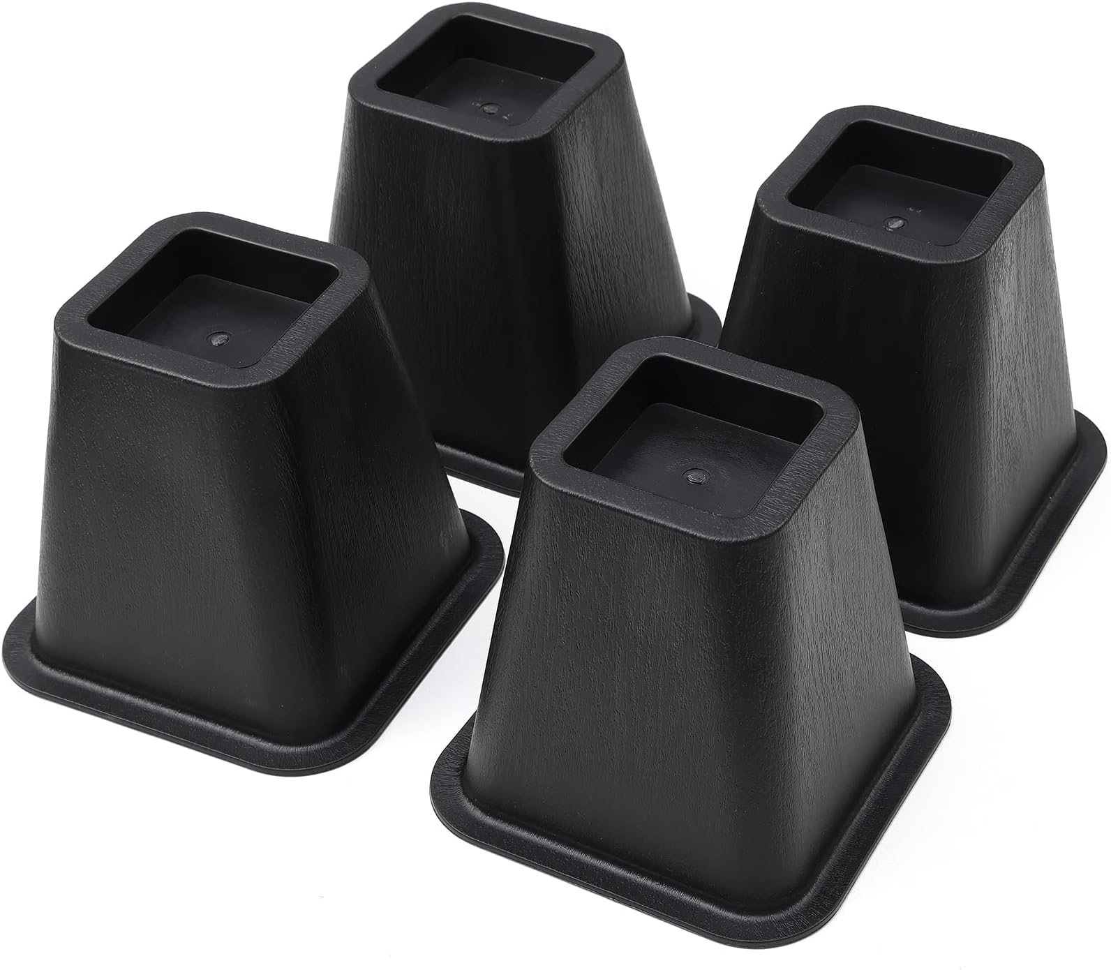 Bed Risers 6 Inch Heavy Duty, Square Furniture Frame Lift for Couch, Chair, Desk, Sofa and Bunk Bedpost, Set of 4