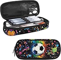 Vista 7 de Estuche para lápices con estampado de huellas de perro, bolsa de lápices de gran capacidad, estuche para lápices, estuche de almacenamiento