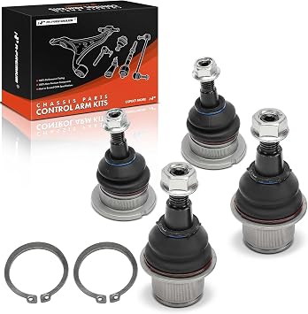 A-Premium Set of 4, Front Lower & Upper Ball Joints Kit