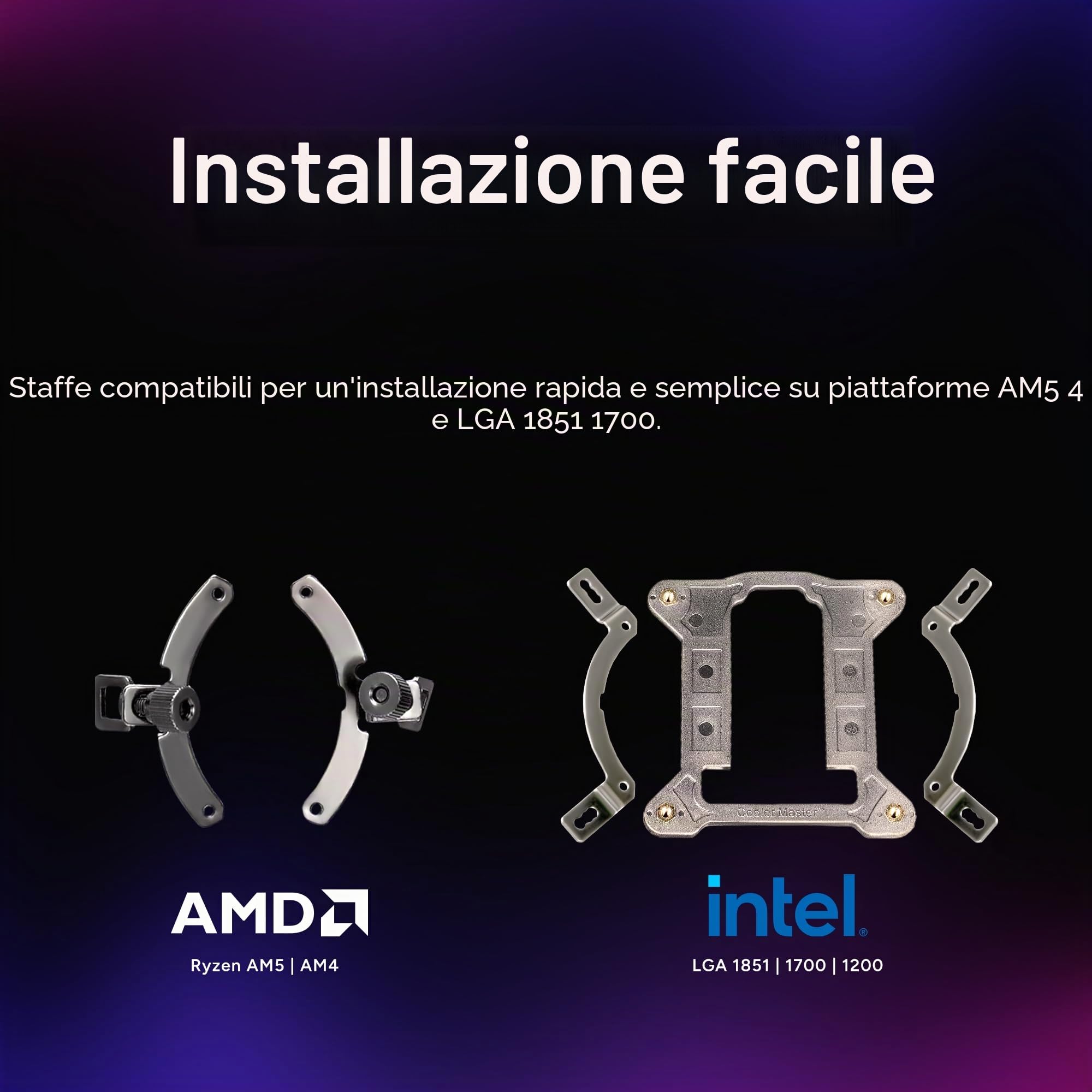 Cooler Master 360 Core II AIO CPU Liquid Cooler, R9|U9|i9, pompa G9R a doppia camera, Infinity Mirror aRGB, tubo 400 mm, radiatore 360 mm, ventola PWM 120 mm, AMD Ryzen AM5|4, piattaforma Intel LGA