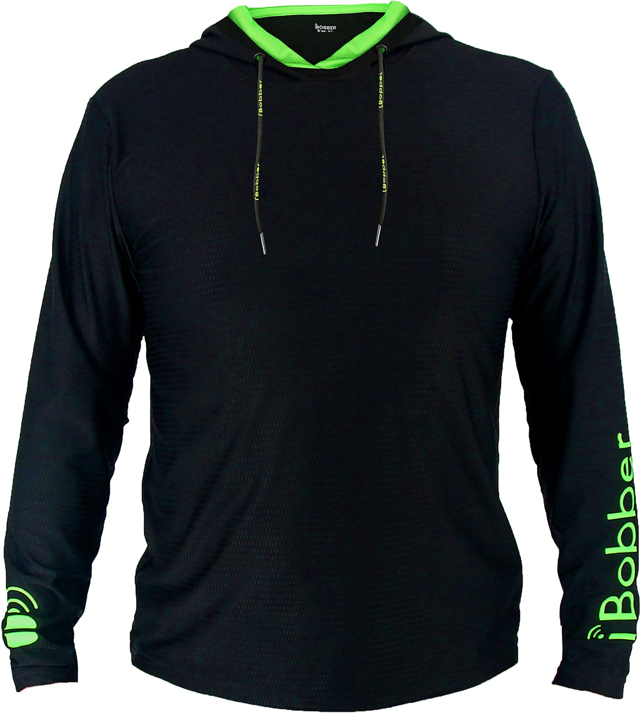 iBobber Men's Long Sleeve Shirts Lightweight UPF 50+ Sun Protection SPF Hoodie Shirt Long Sleeve Fishing Hiking Running