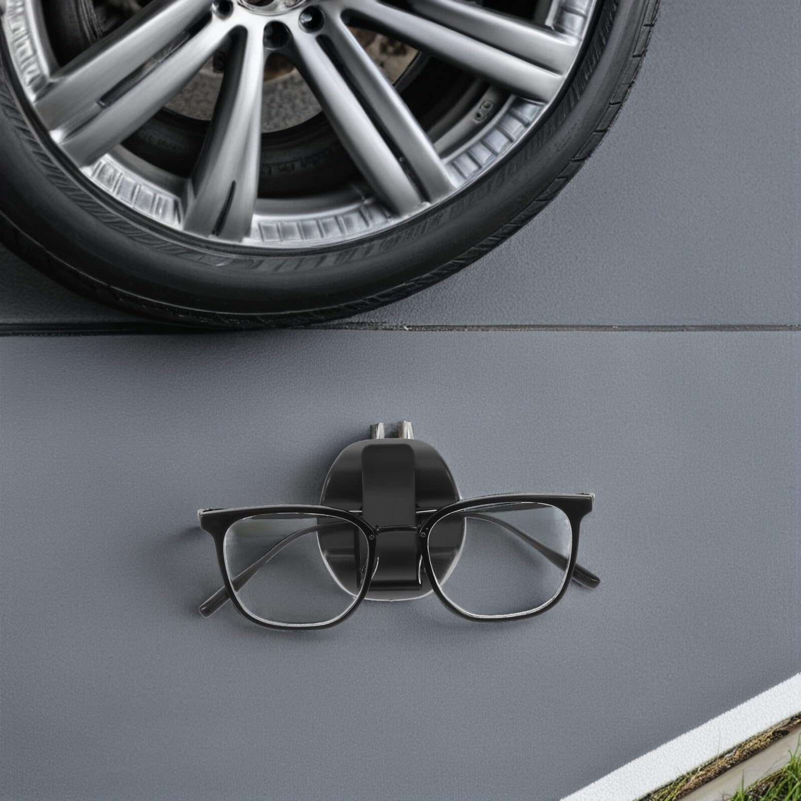 5pezzi Clip per Occhiali da Auto Visiera Supporto per Occhiali da Sole e Clip per Biglietti Organizzatore per Interni Auto Realizzato in Materiali Resistenti