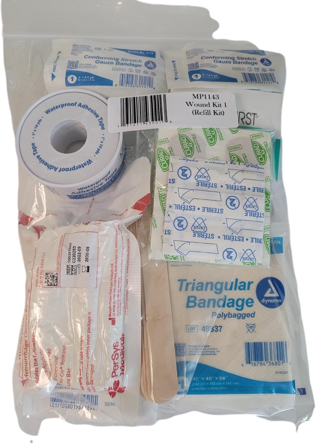 Best Glide ASE Wound Pack - First Aid Refill Kit