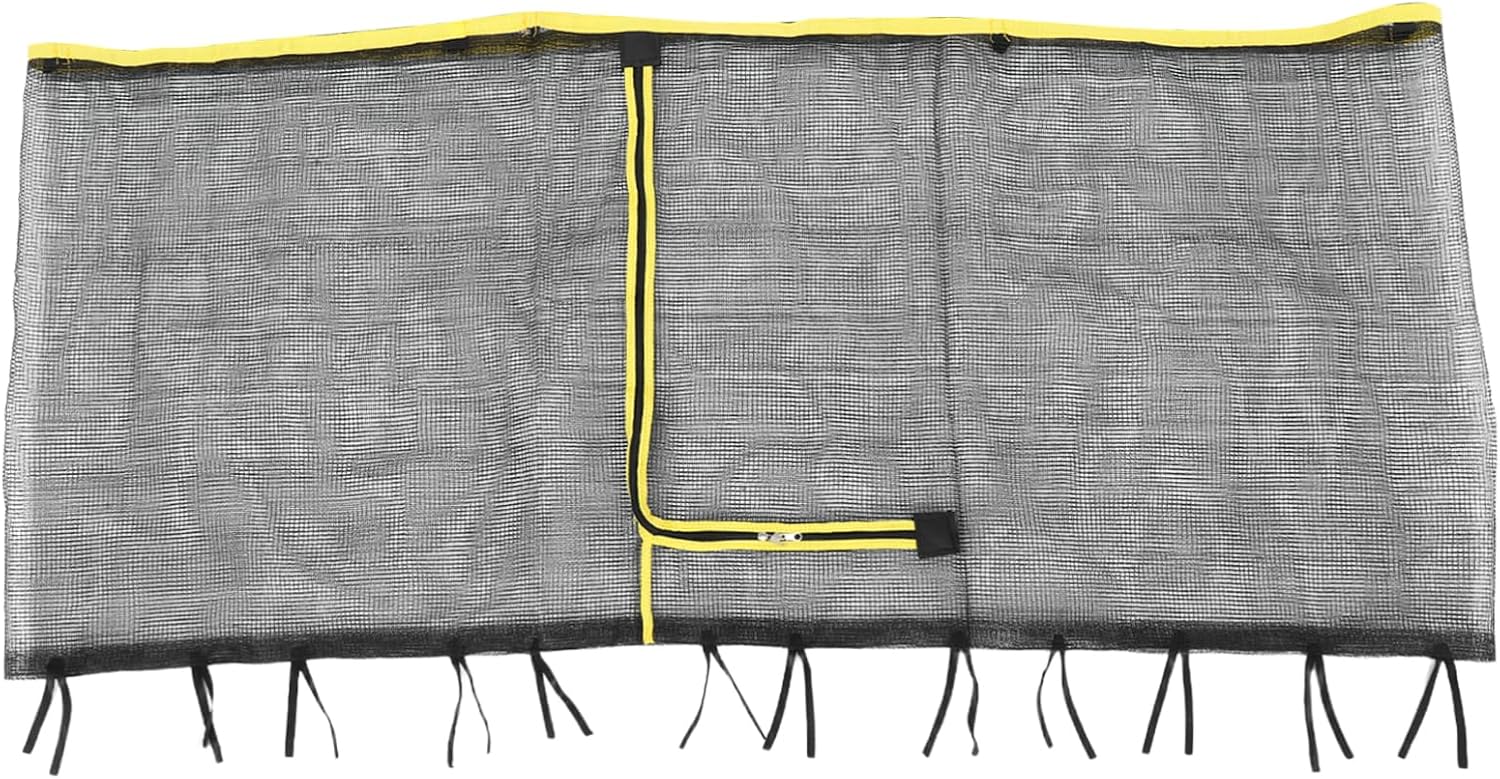 Trampoline Replacement Safety Enclosure Net Breathable Nylon Mesh for Straight Poles Fit for Round Frame Trampolines Quick Setup Compatibility