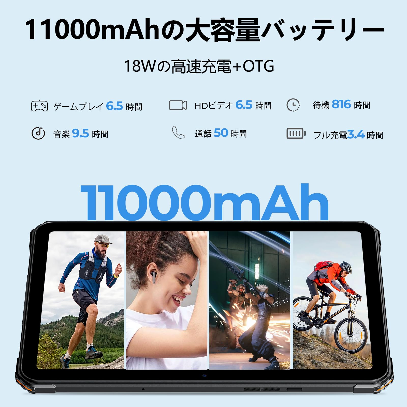 Amazon.co.jp: 2023NEW Android 13タブレット FOSSiBOT DT1 防水 
