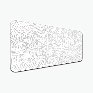OUTFITQUE Japan Series “Topography White” Limited Edition Large Gaming Mouse Pad – 585mm x 280mm x 3mm – Water & Dust Resi... Price In India