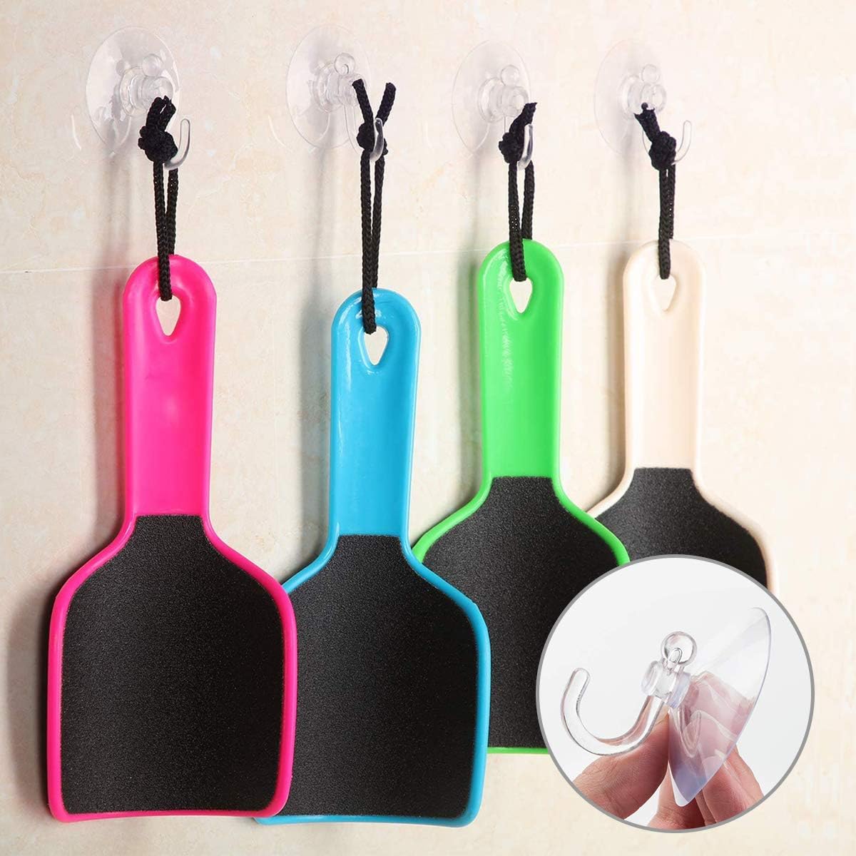 Blасk Frіdау 🔥 Suction Cup Hooks Clear Plastic Sucker Pads for Window Glass Shower Bathroom Kitchen Wall with 4 Styles 60 mm 50 mm 40 mm 30 mm Support Festivals Parties Events Theme Carnival Decorations (30 mm)