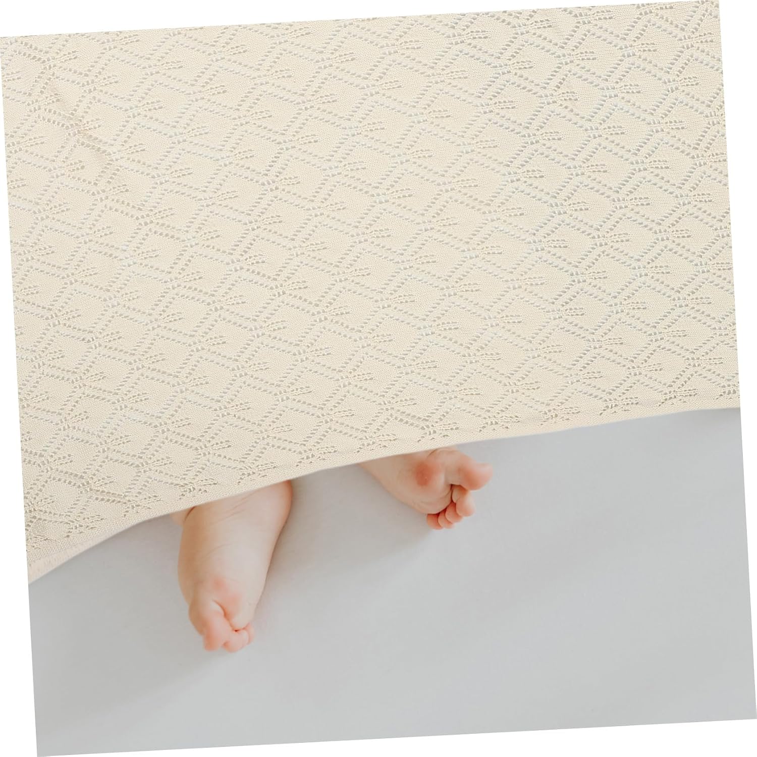 VALICLUD Woolen Yarn Blanket Soft for Boy Girl Cozy Nap Blanket for Travel Stroller Car Seats for Newborns