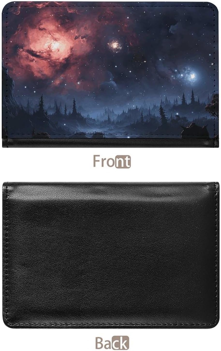 Cute Passport Holder for Travel,Personalized Multi-Functional Passport Cover with Card Slots,Slim Night Stars Printed Passport Wallet for Women Men