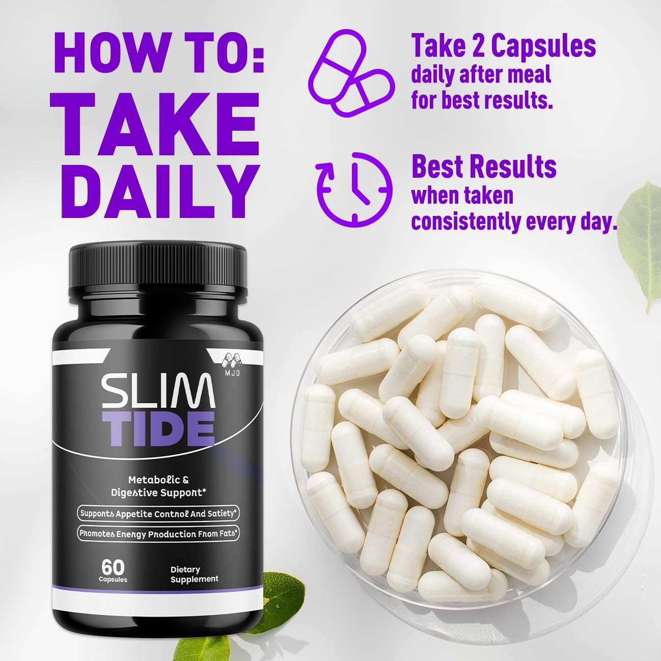 (3 Pack) Slim Tide Capsules, Official SlimTide Weight Management Pills with All Natural Ingredients, Advanced Formula Wellness Supplement with Maximum Strength Active Lifestyle Vitamins (180 Capsules) thumbnail