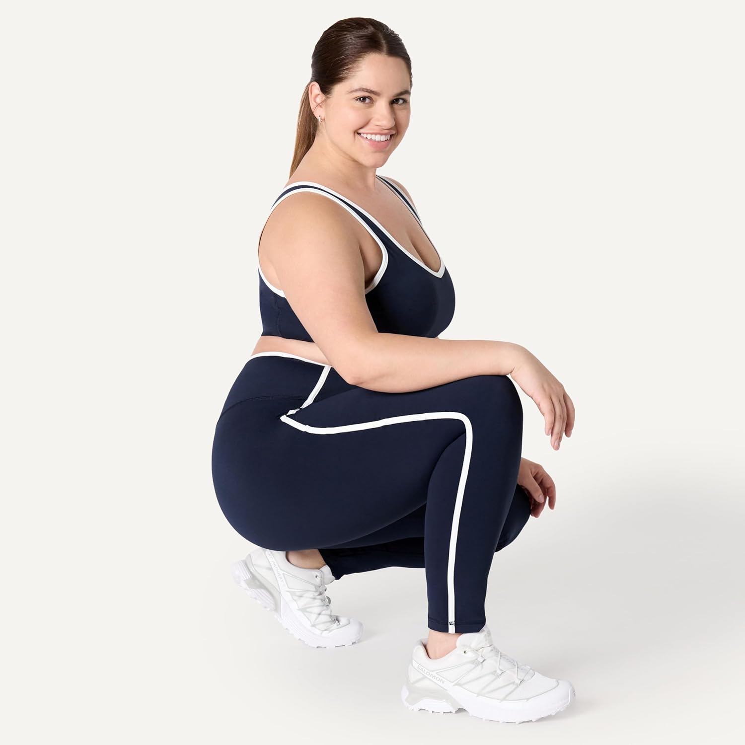 Amazon Essentials Women's Active FormFlex Buttery Soft High Waist 27.5" Inseam Full Length Yoga Leggings with Contrast Trim - Image 8