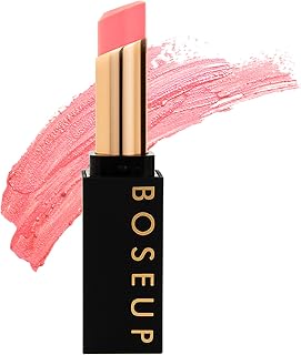 THE BOSEUP PEACH PINK Lip Balm Stick, Tinted & Clear, Lip butter | Cruelty-Free, Moisturizing,Everyday Lip Wellness