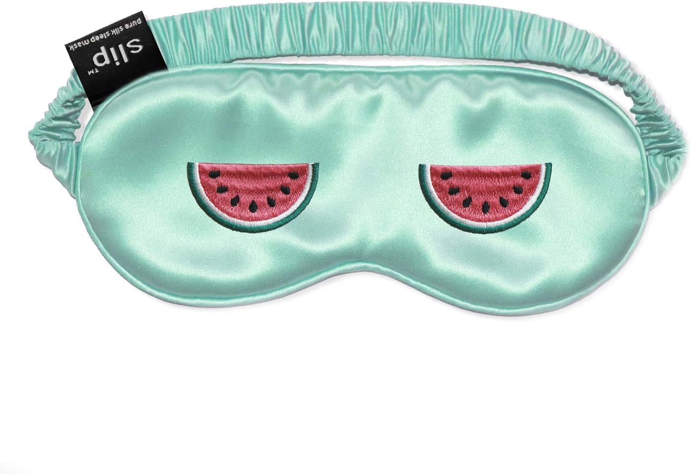 Slip Silk Sleep Mask, Fruity Watermelon (One Size) - 100% Pure Mulberry 22 Momme Silk Eye Mask - Comfortable Sleeping Mask with Elastic Band + Pure Silk Filler and Internal Liner