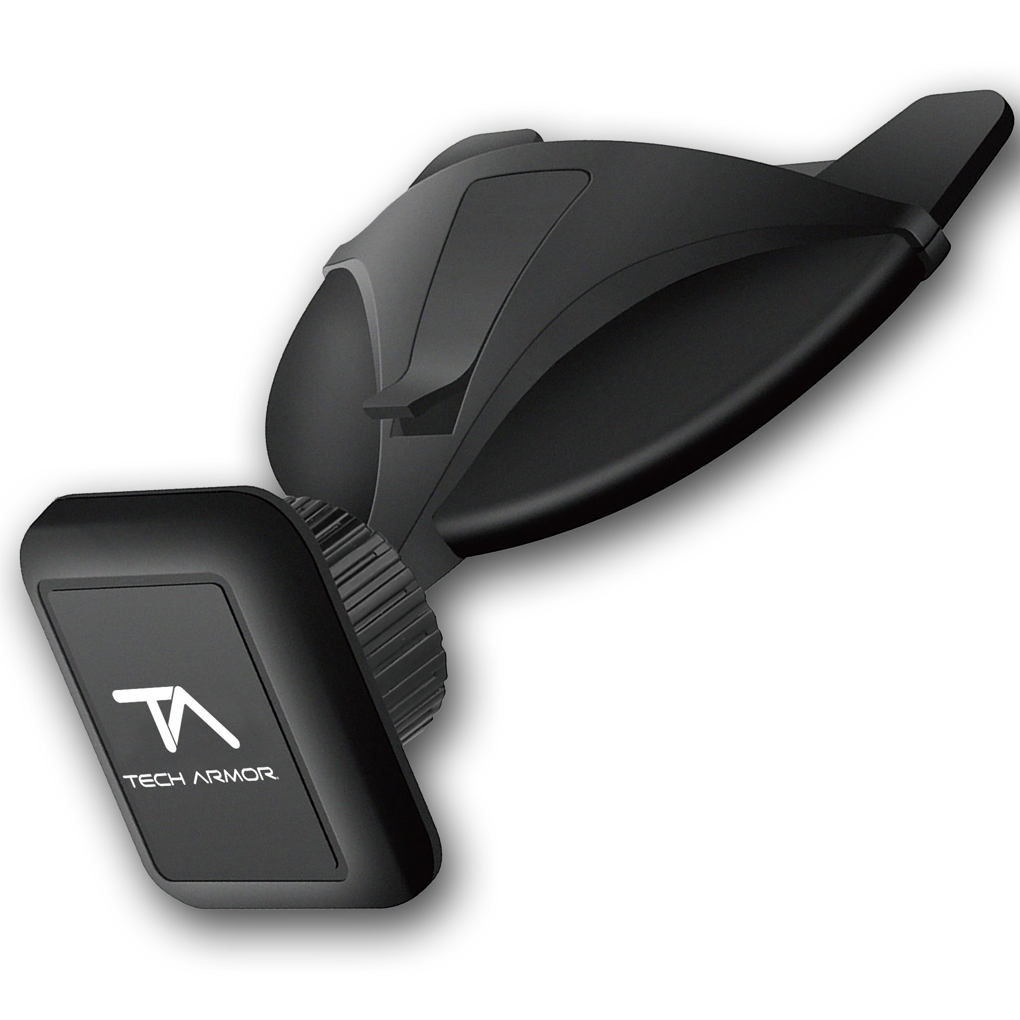 Tech Armor Universal Magnetic CD Slot Car Mount, One Touch Quick Snap, for iPhone, Galaxy, Google, LG and More - Black