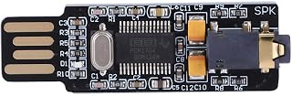 Professional Free Drive Compact Module USB Sound Card Chip Sound Card DAC Decoder with Amplifier 30-4000MHz for Indoor for PC Laptop