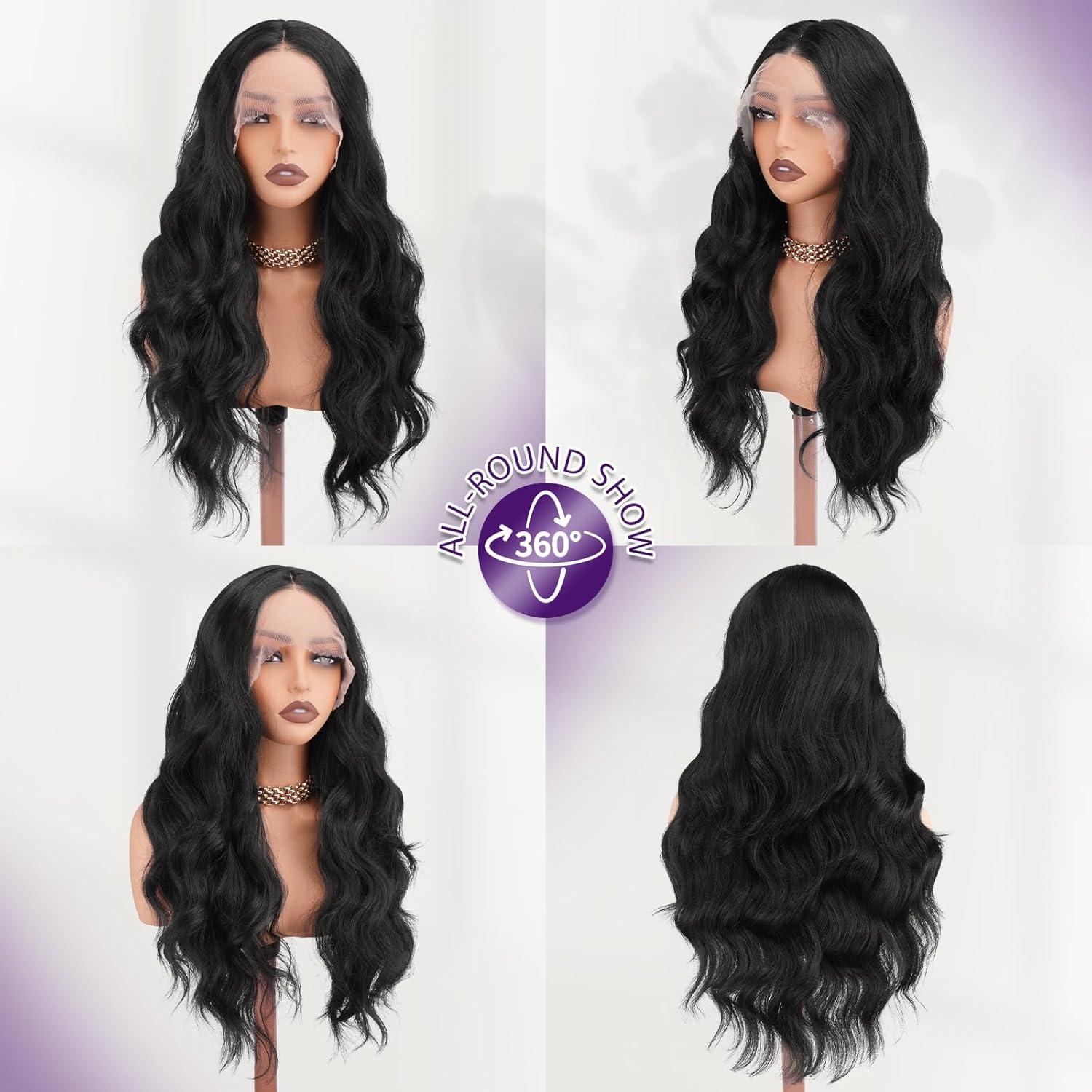 Paróka részletei és csipke front