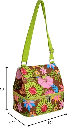 Miniatura 5 de Picnic at Ascot Bolsa de almuerzo aislada de moda - Floral