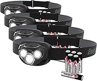 Vista 18 de Energizer PRO-260 Linterna frontal LED (paquete de 4), linternas frontales resistentes al agua IPX4, luz de cabeza de alto rendimiento