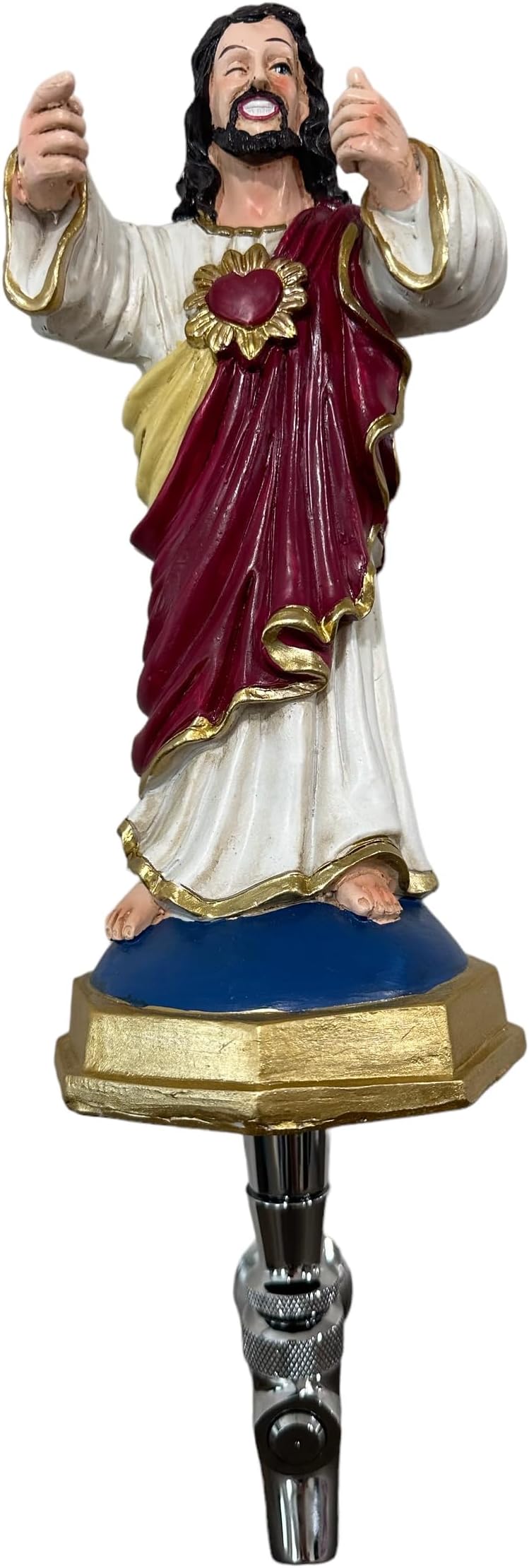 Buddy Jesus Figural Beer Tap Handle Christ