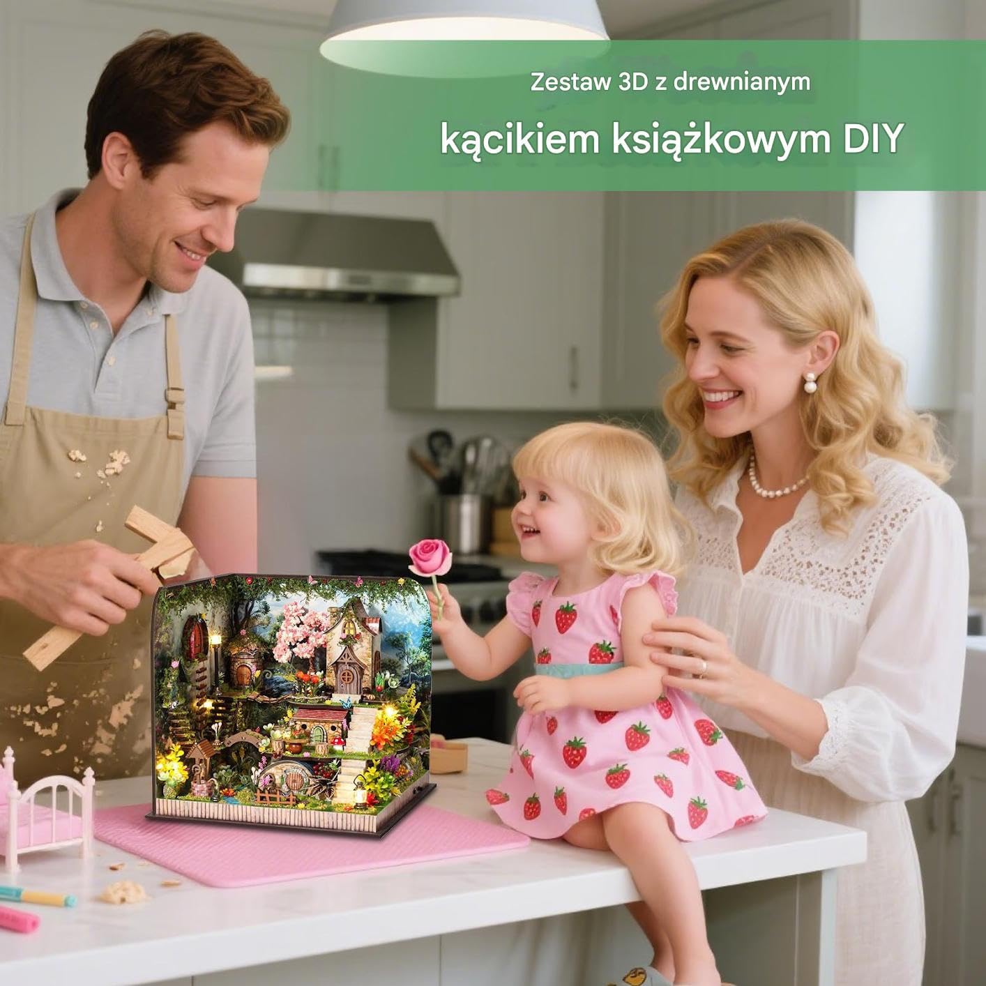 Zestaw Scen Na Półkę DIY Zestaw Do Budowy Wkładki Na Półkę | Ręcznie Wykonany Mały Domek Dla Dorosłych Nastolatków Do Domu Sypialni I Regału Ekspozycja