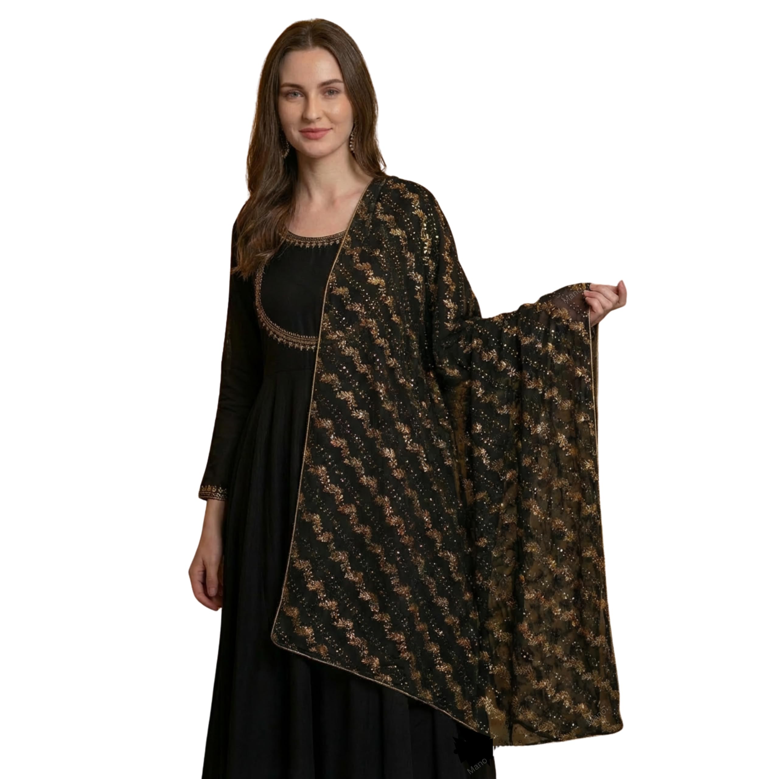 Stylish 2.00 Metre Women's Solid chiffon Dupatta | Designer shawl | Scarf for Girls & womens | Chunni-image-20