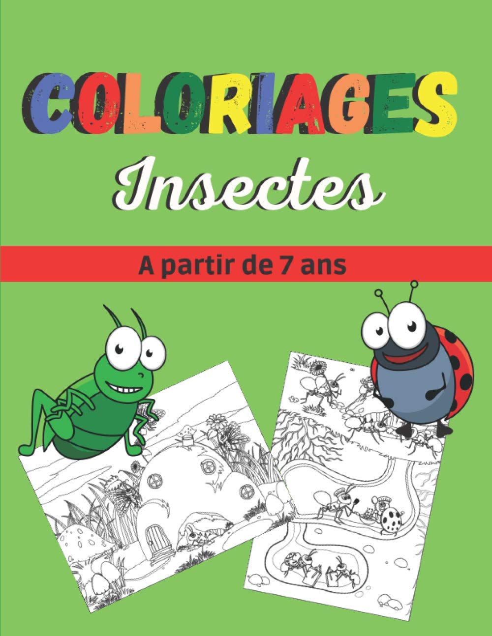 Buy Coloriages insectes: 32 images d'insectes à colorier pour les ...