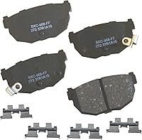 Vista 196 de Pastillas de freno traseras cerámicas Bendix Premium SBC1337 para Cadillac CTS 2014-2008, SRX 2016-2010, Chevrolet Camaro 2015-2010, Saab 9-4X 2011