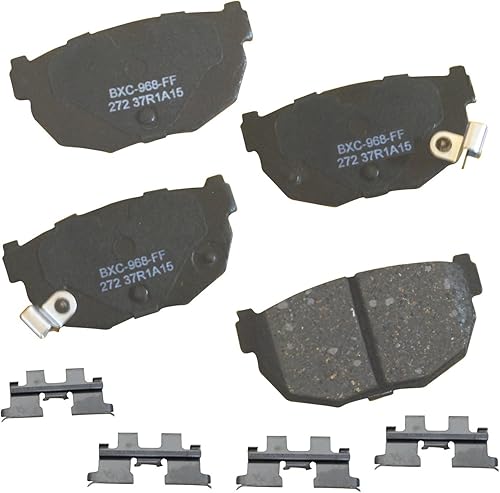 Miniatura 197 de Bendix Pastillas de freno traseras de cerámica Premium SBC1100 para Nissan Frontier 2024-2005, Xterra 2015-2005, Suzuki Equator 2012-2009