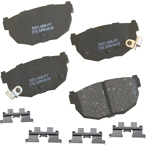 Bendix Premium SBC272 Ceramic Rear Brake Pads for Nissan 200SX 1987-1984, 240SX 1998-1989, 300ZX 1989-1984