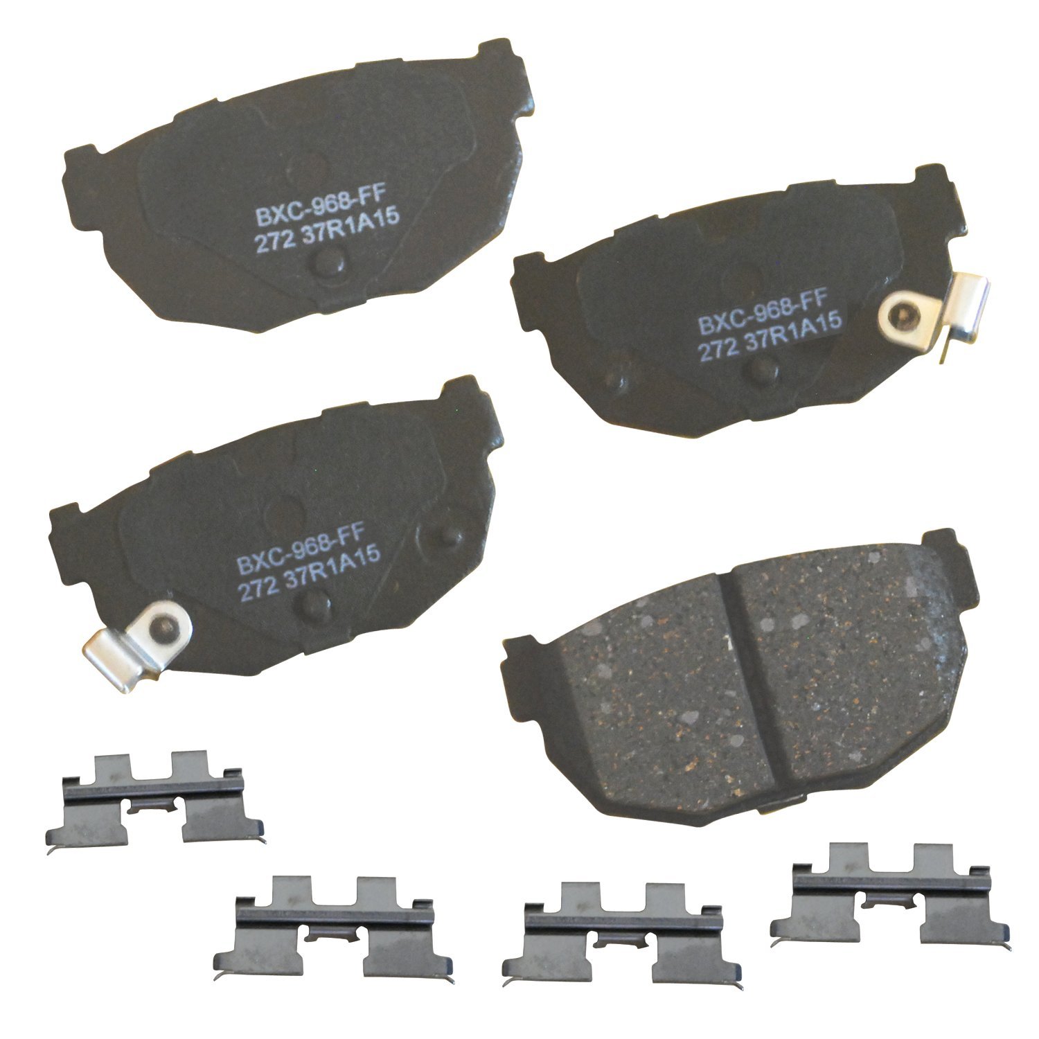 Bendix Premium SBC272 Ceramic Rear Brake Pads for Nissan 200SX 1987-1984, 240SX 1998-1989, 300ZX 1989-1984