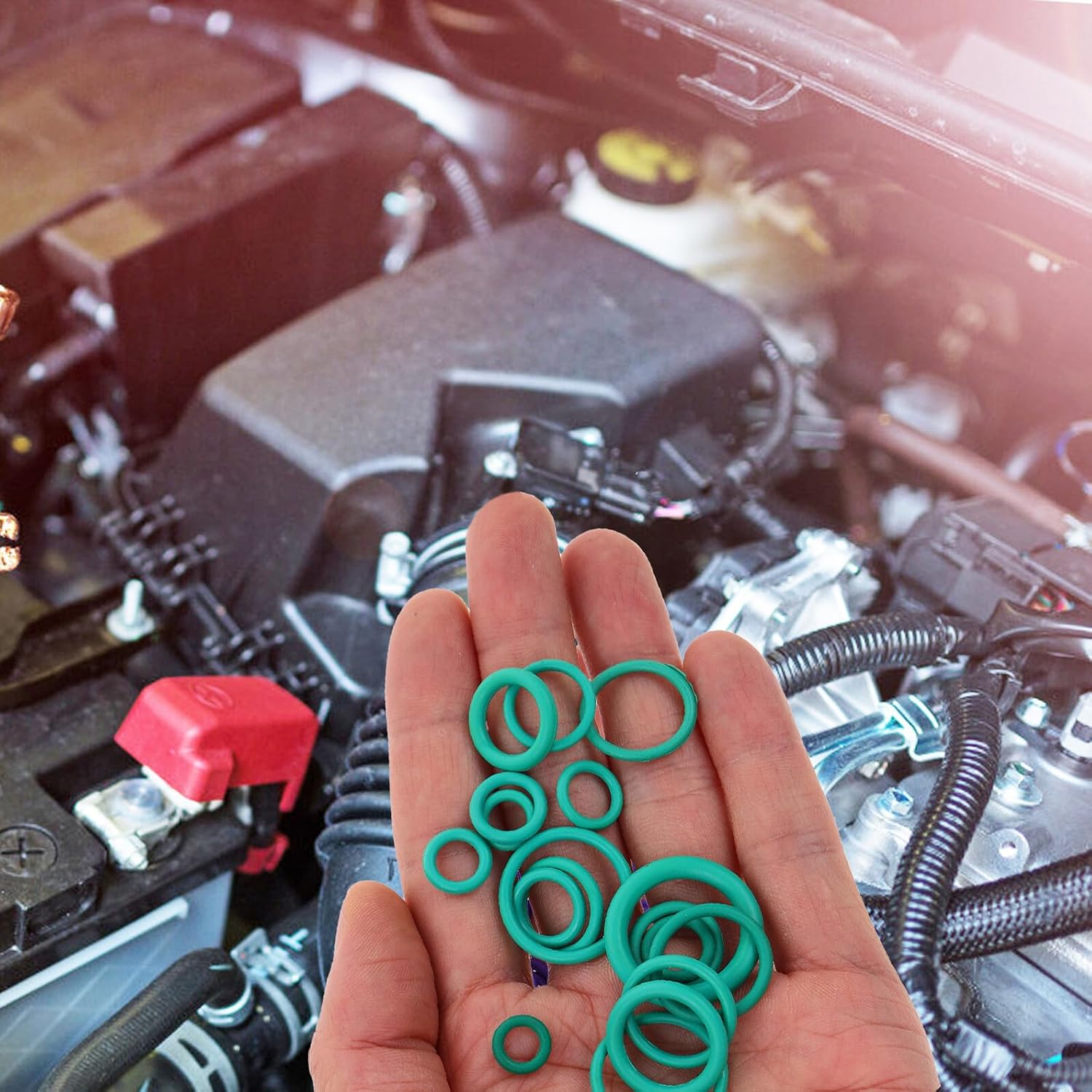 Alipis 270pcs Car Air Conditioning Compressor Sealing O Rings Rubber O Ring Kit for Automotive Repair and Maintenance