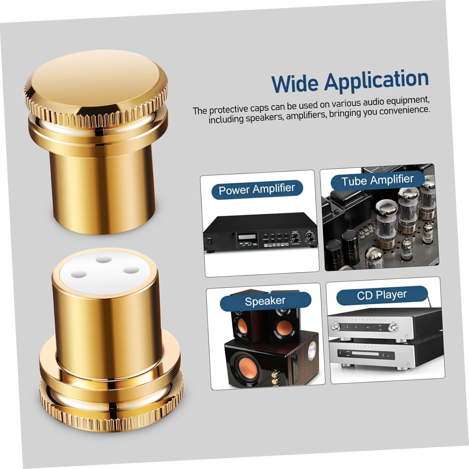 2pcs Balanced Cap XLR Noise Reducing Caps XLR End Caps Speaker Accessories XLR Balance Adapter Caps Microphone Audio Adapter Cap XLR Cable Cap XLR Caps XLR Dust Cap