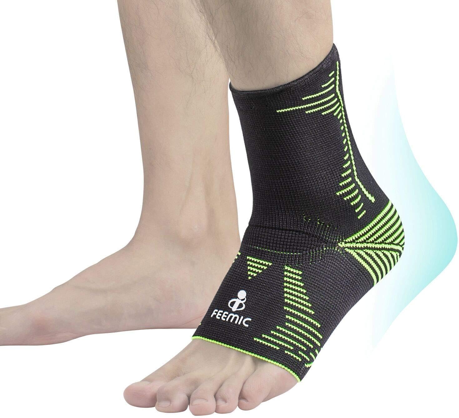 Ankle Brace Compression Support Sleeve for Basketball Running volleyball Sport,Breathable Ankle Support for Injury Recovery,Joint Pain,Swelling and Achilles Tendon Sprains