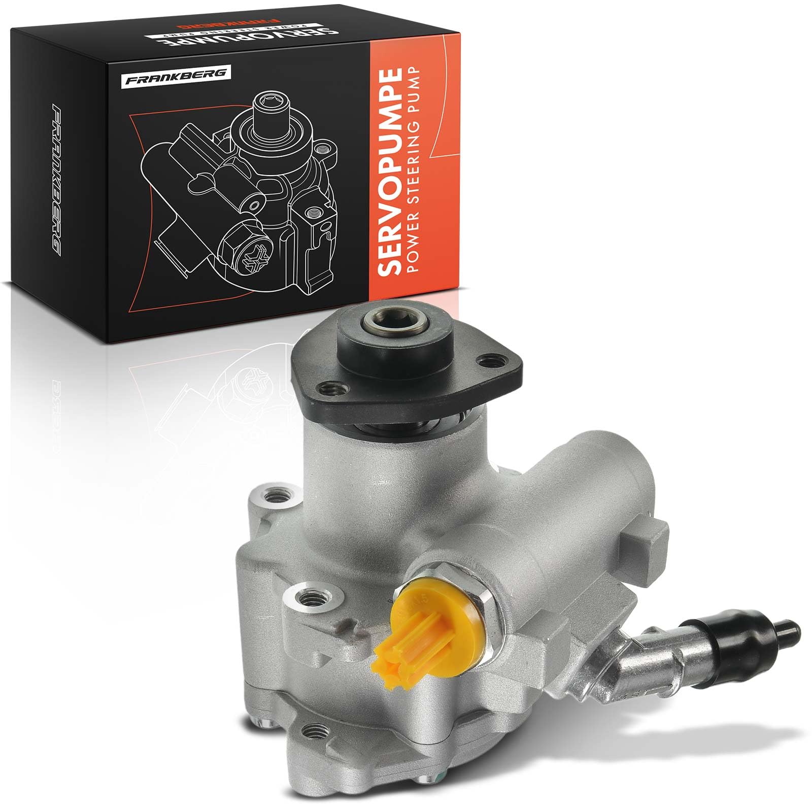 Frankberg Servopompa Idraulica Sterzo Senza pulegge Compatibile con Serie 1 E81 E87 E88 2.0L 2006-2013 Serie 3 E90 E93 E92 E91 2.0L 2004-2012 X1 E84 2.0L 2009-2015 Replace# 32416780459