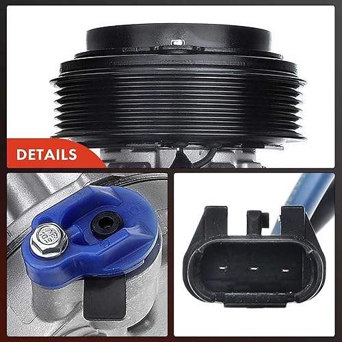 Miniatura 8 de A-Premium Compresor de aire acondicionado con embrague compatible con BMW X1 2012-2015, X4 2015, Z4 2012-2016, L4 2.0L