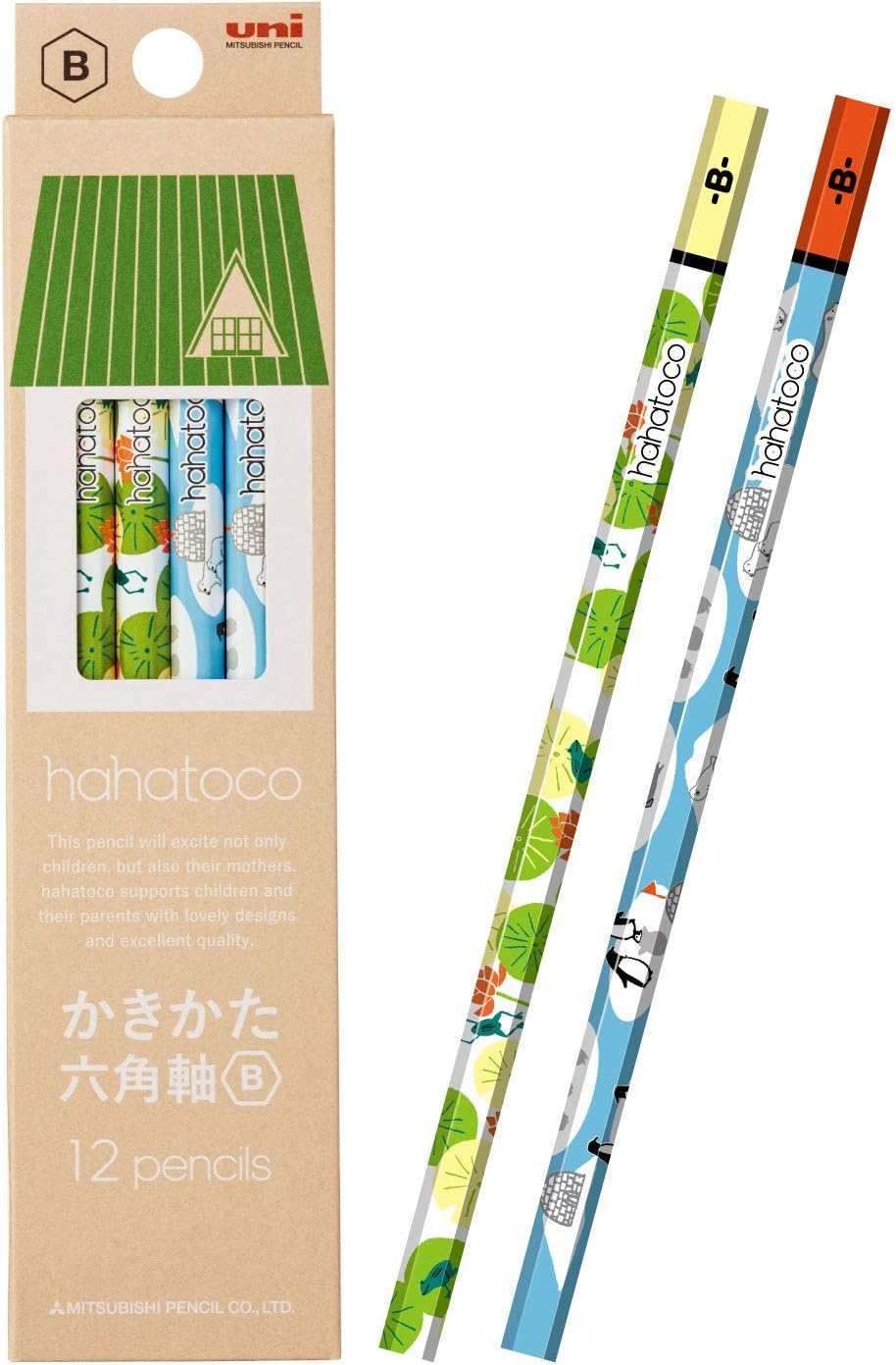 Mitsubishi Pencils Hahatoko HT01 6B Hahatoko Hakata Pencil Home & Sea 1 Dozen K56136B